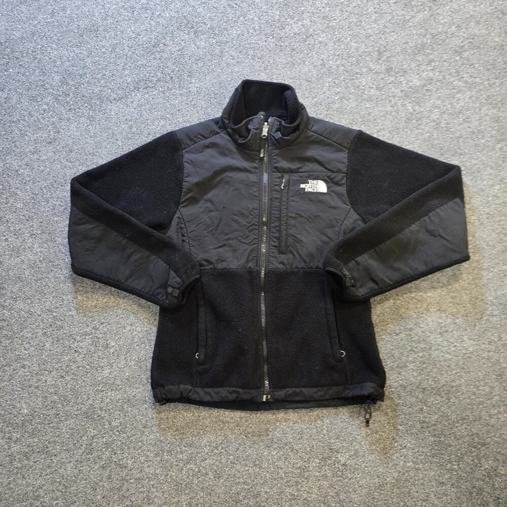 North Face Jacket Womens Small Black Denali Fleece Long Sleeeve Full Zip Casual
